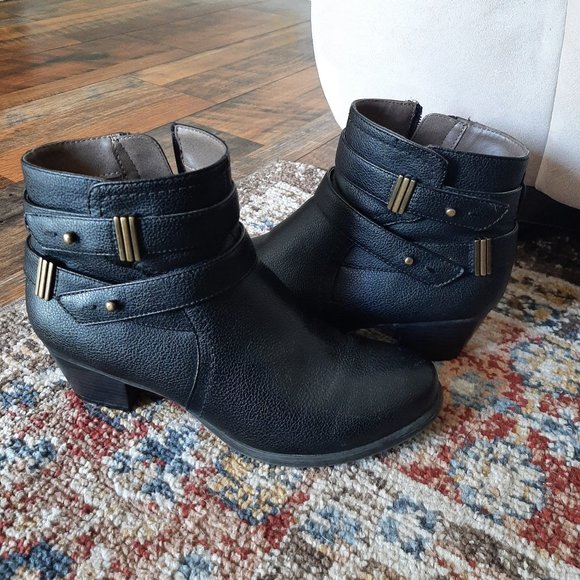 Natural Soul Black Boots size 7 - Picture 1 of 7